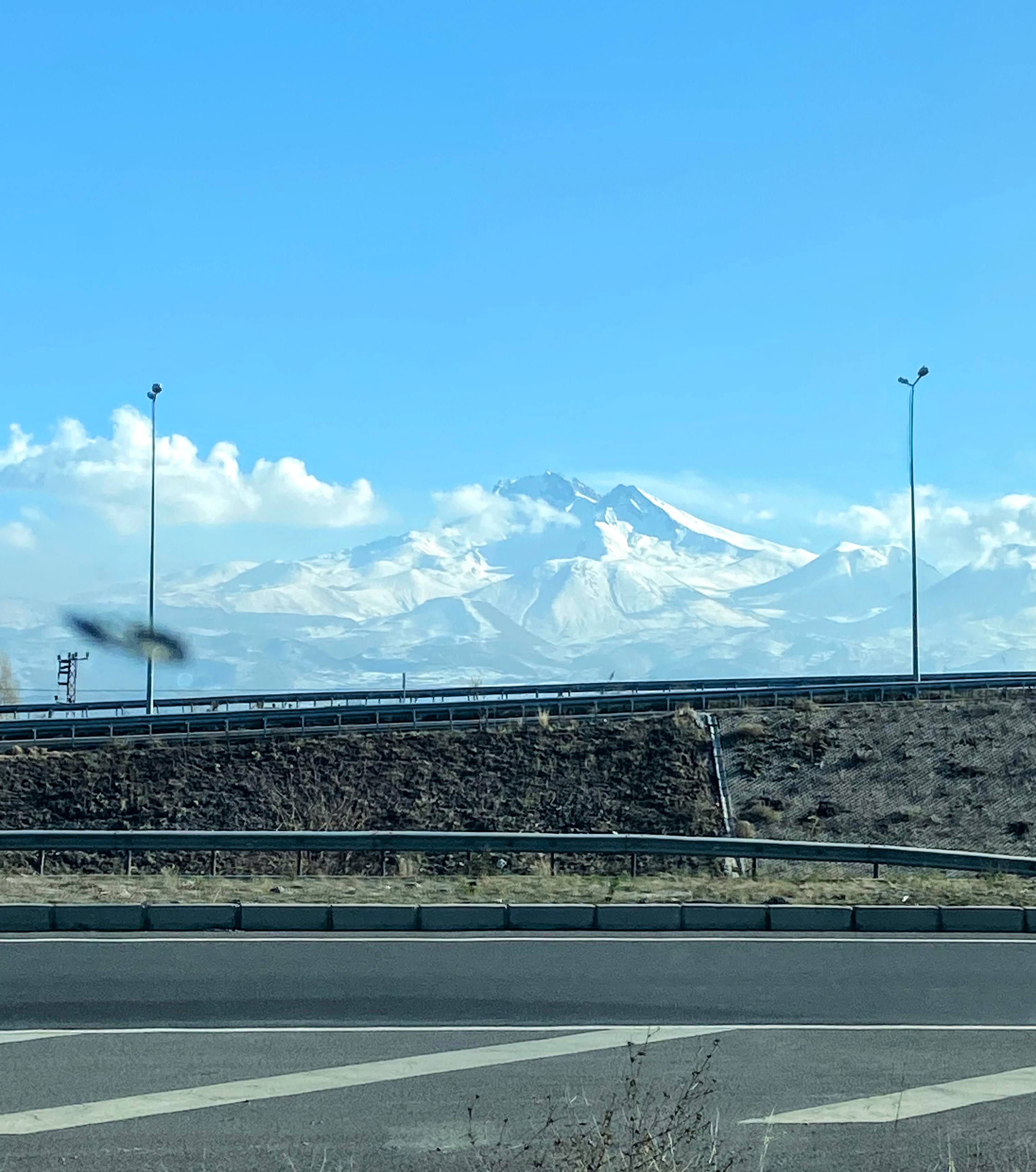 Mount Erciyes in the background