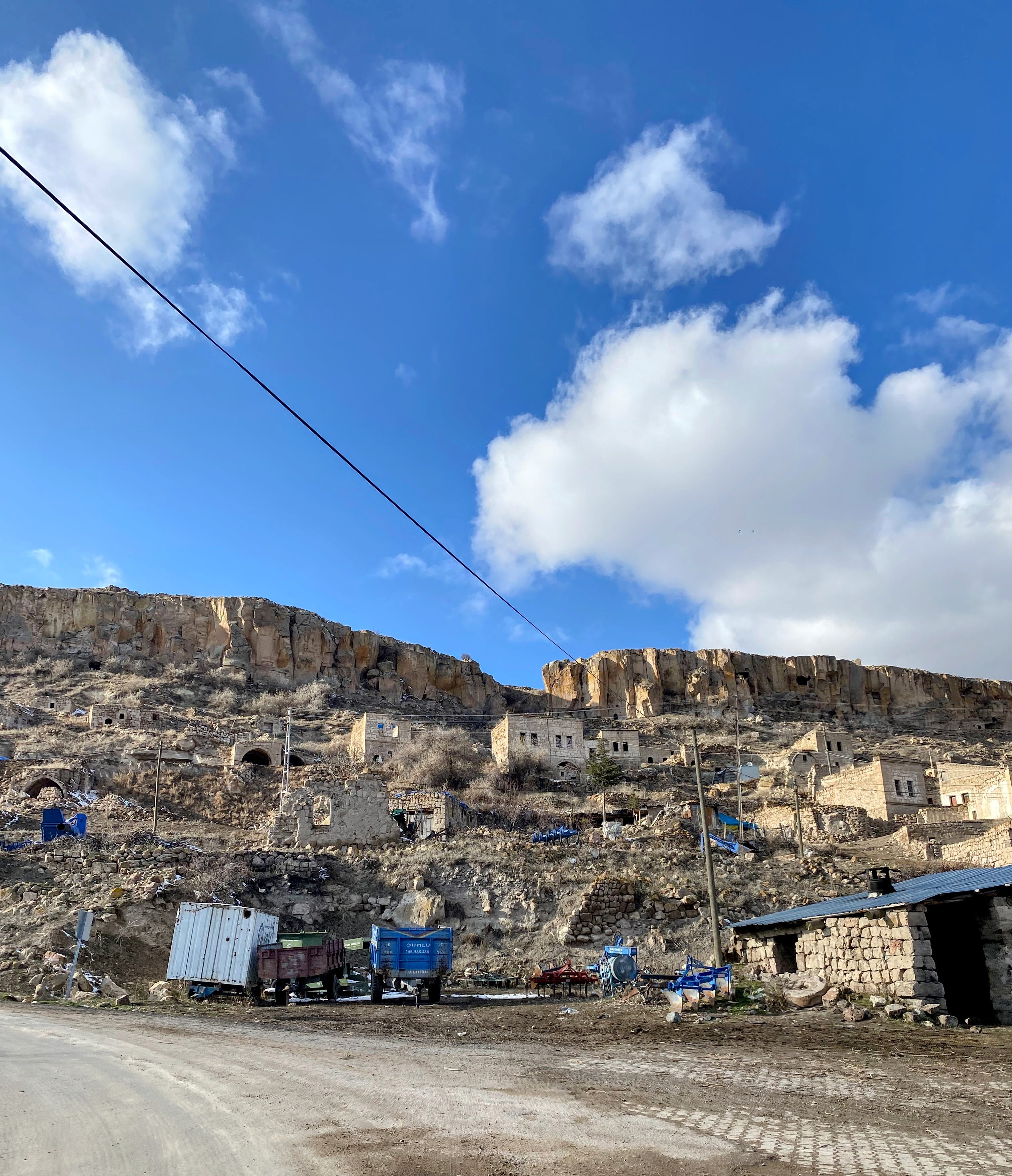 More homes built into the hill