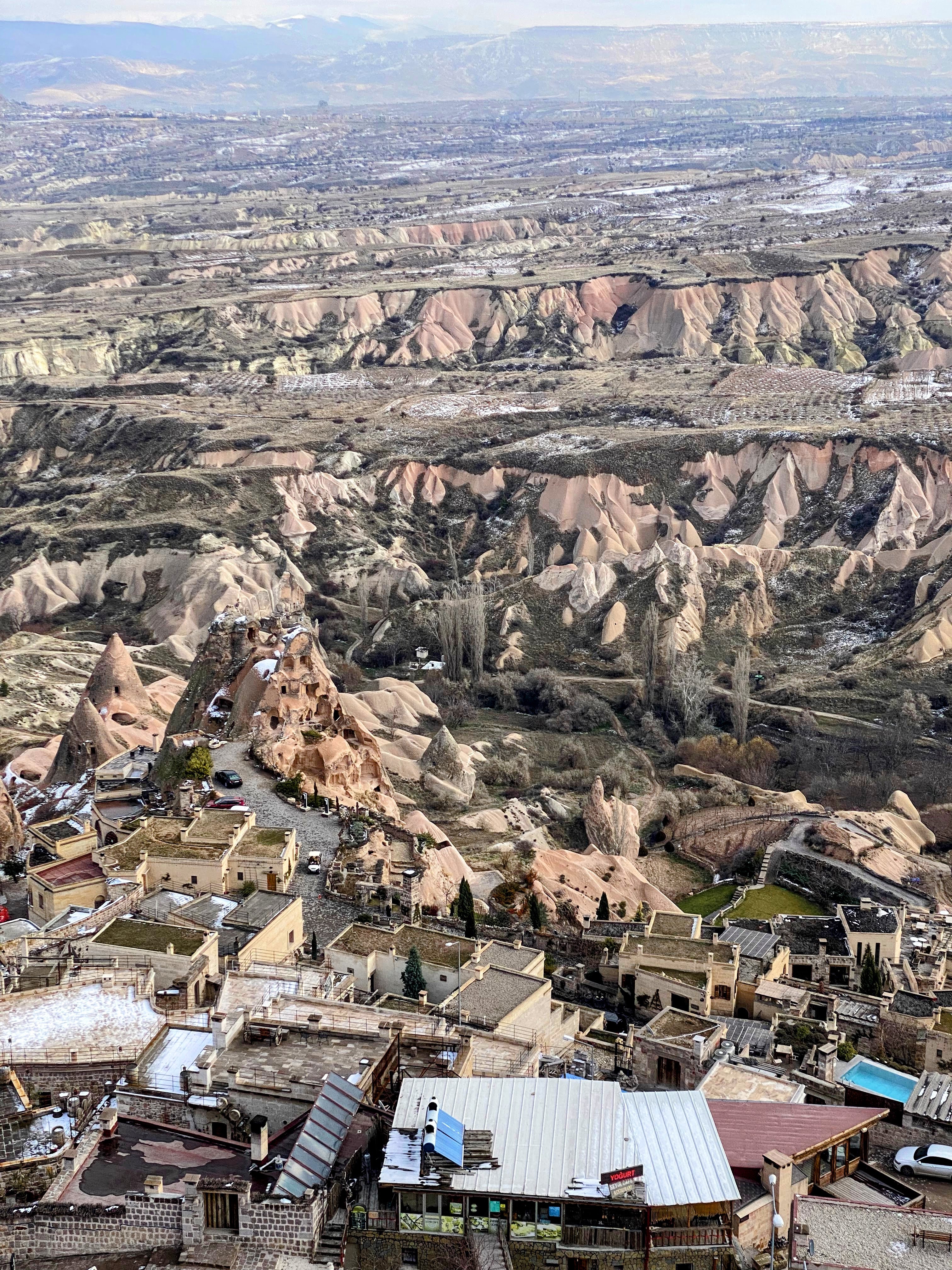 Fairy chimneys as seen from Uçhisar Castle